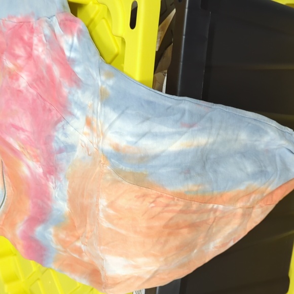 PINK BY VICTORIA'S SECRET TIE DYE CROPPED HOODIE SZ LG - Picture 7 of 9